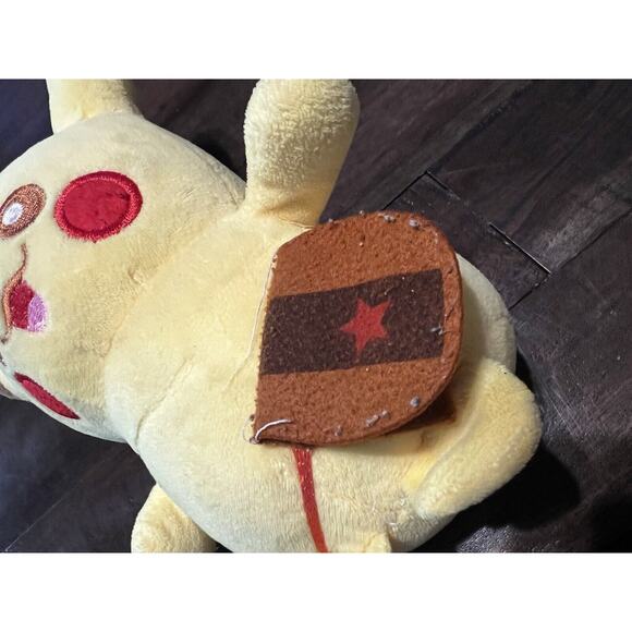 Pikachu With Satchel 8” W/Hanging String Plush Dolls Toys Stuffed Animal Pokémon - Picture 6 of 8